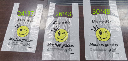 Bolsas camisetas  Compostables  WG 24x37 - 3.000 unidades