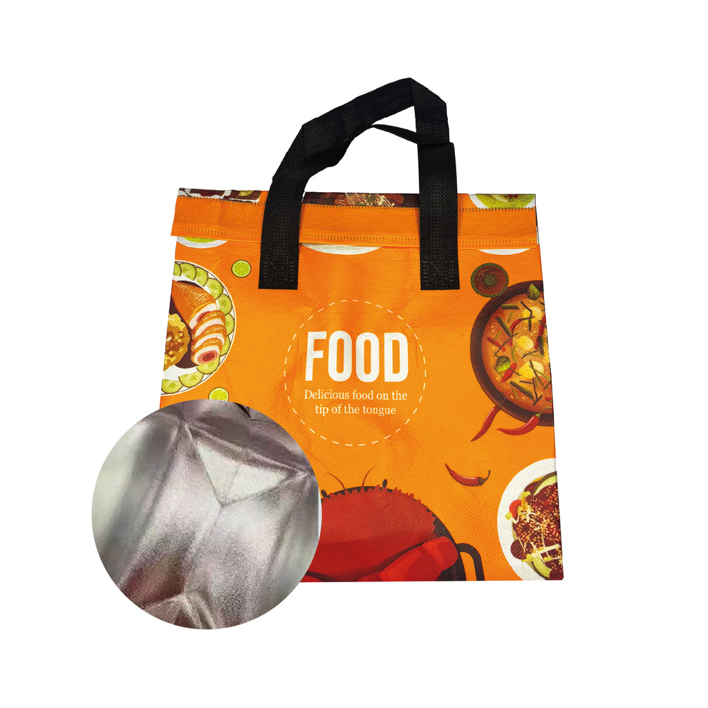 Bolsas térmicas 2G love food naranja  24x24x15 - 500 unidades.