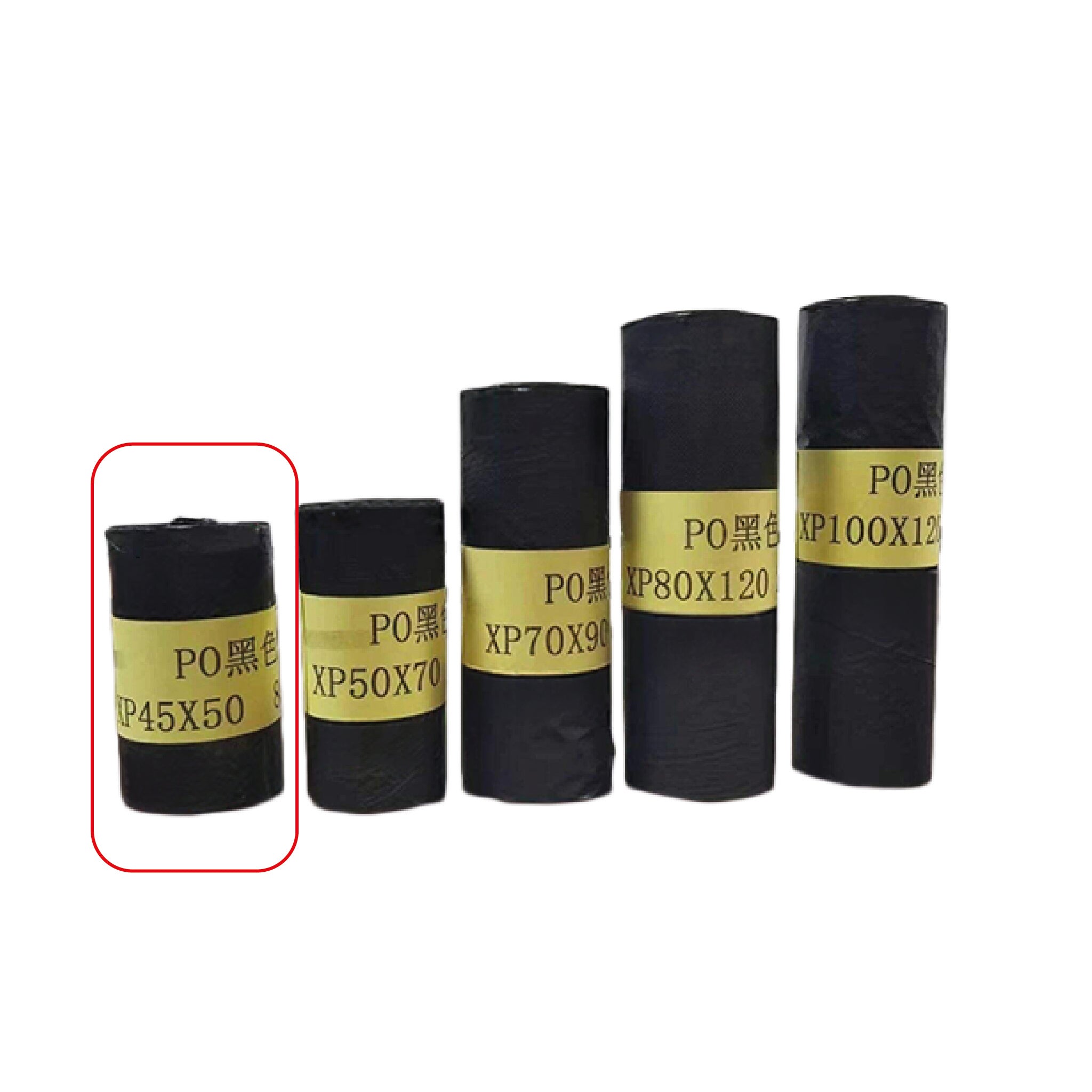 Bolsas de basura negras XP 45x50 - 27 rollos de 85 un. c/u