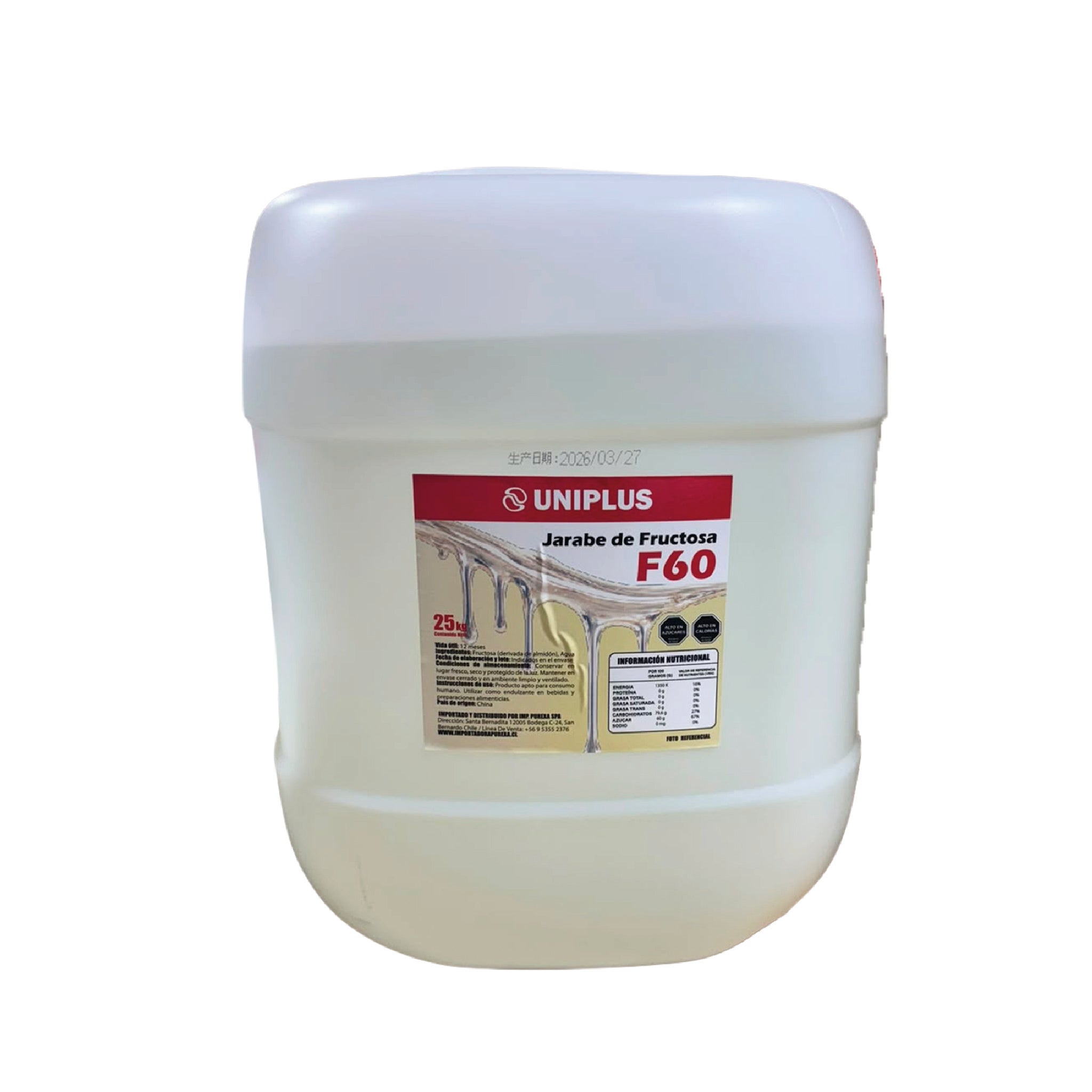 FRUCTOSA BLANCA 25 KG F60 UNIPLUS