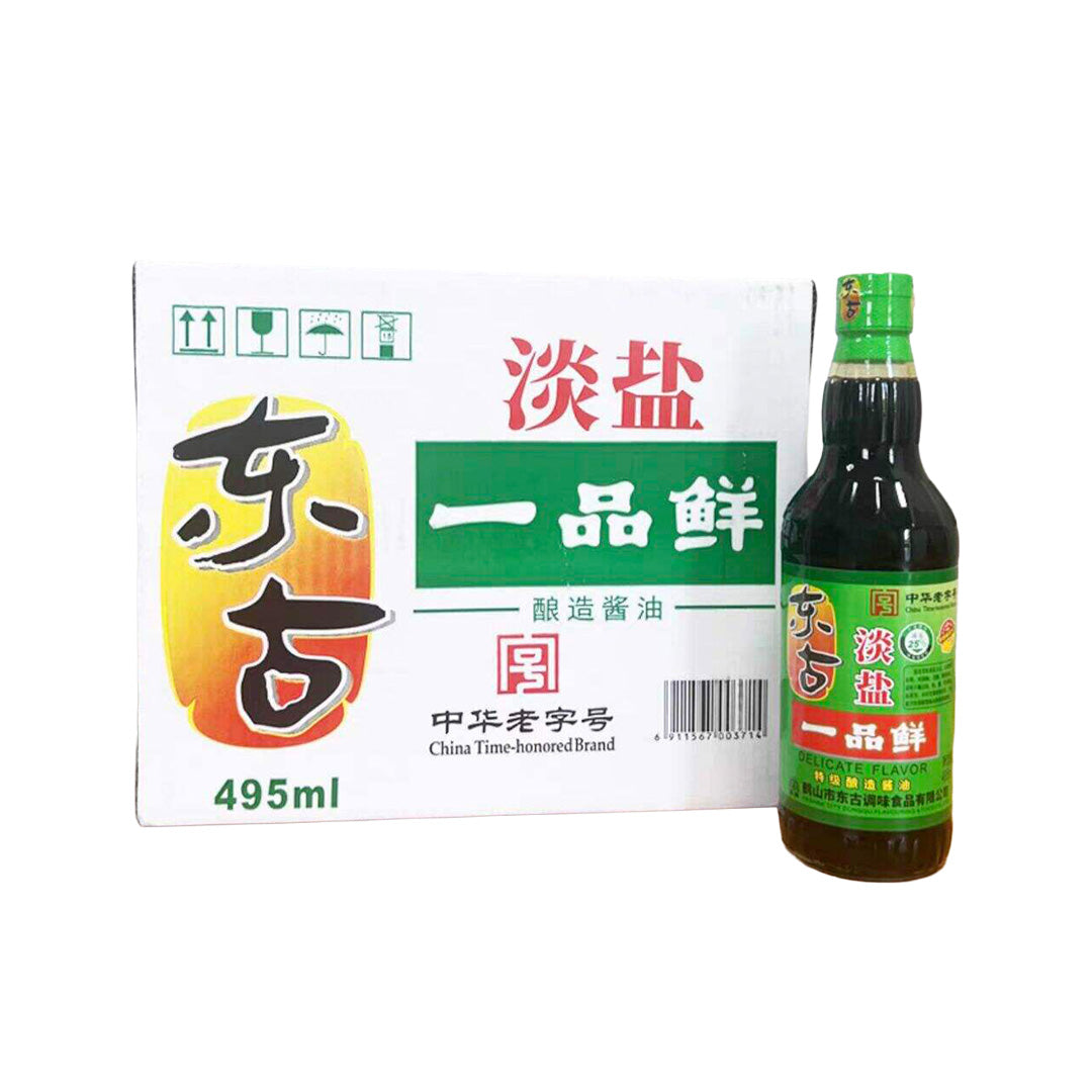 SALSA DE SOYA CON MENOS SAL 495 ML / 12 UN.