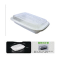 Envase plástico bandeja H16 blanco 650 ml - 150 unidades.