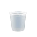 Envase plástico redondo 24 oz antiderrame - 240 unidades