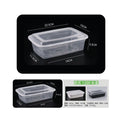ENVASE RECTANGULAR 1200 ML 150 UN