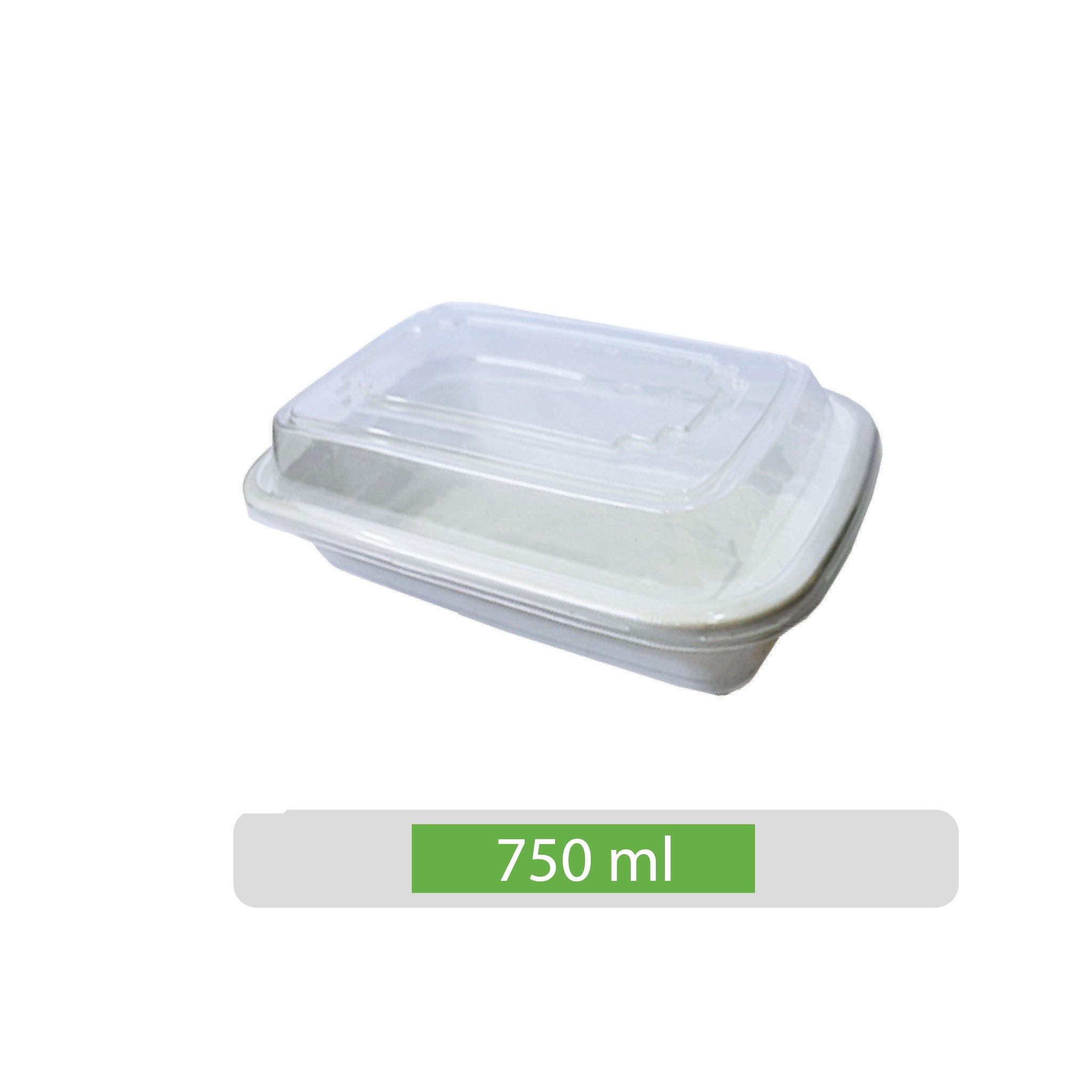 ENVASE RECTANGULAR H24 BLANCO  750 ML 150 UN