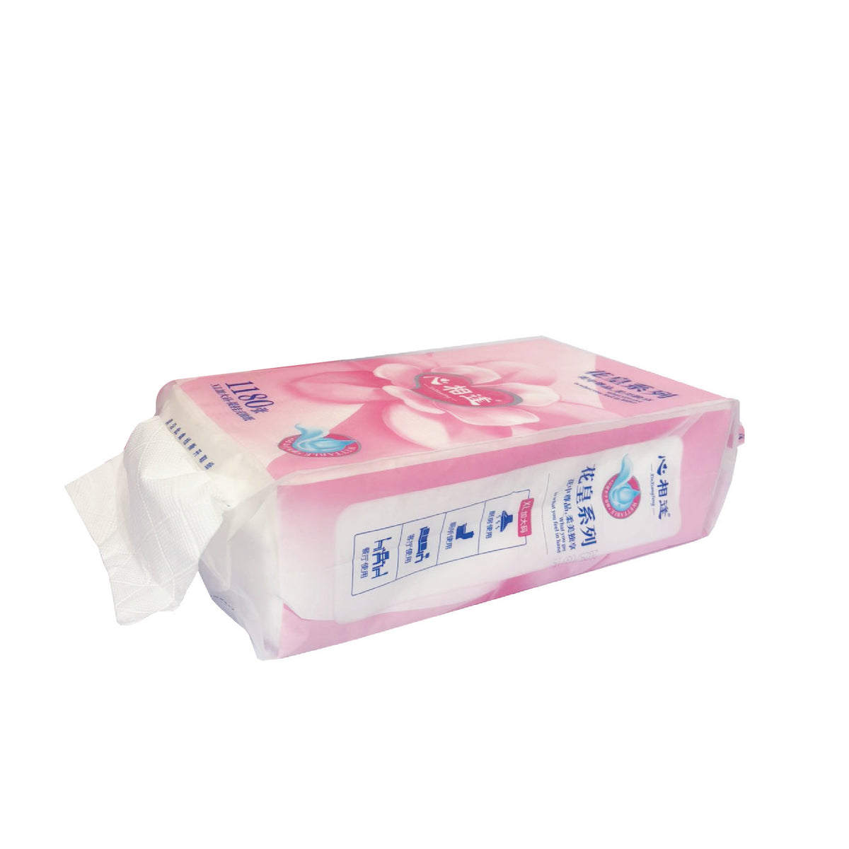 SERVILLETA COLGABLE ROSA XL / MANGA 20 UN.