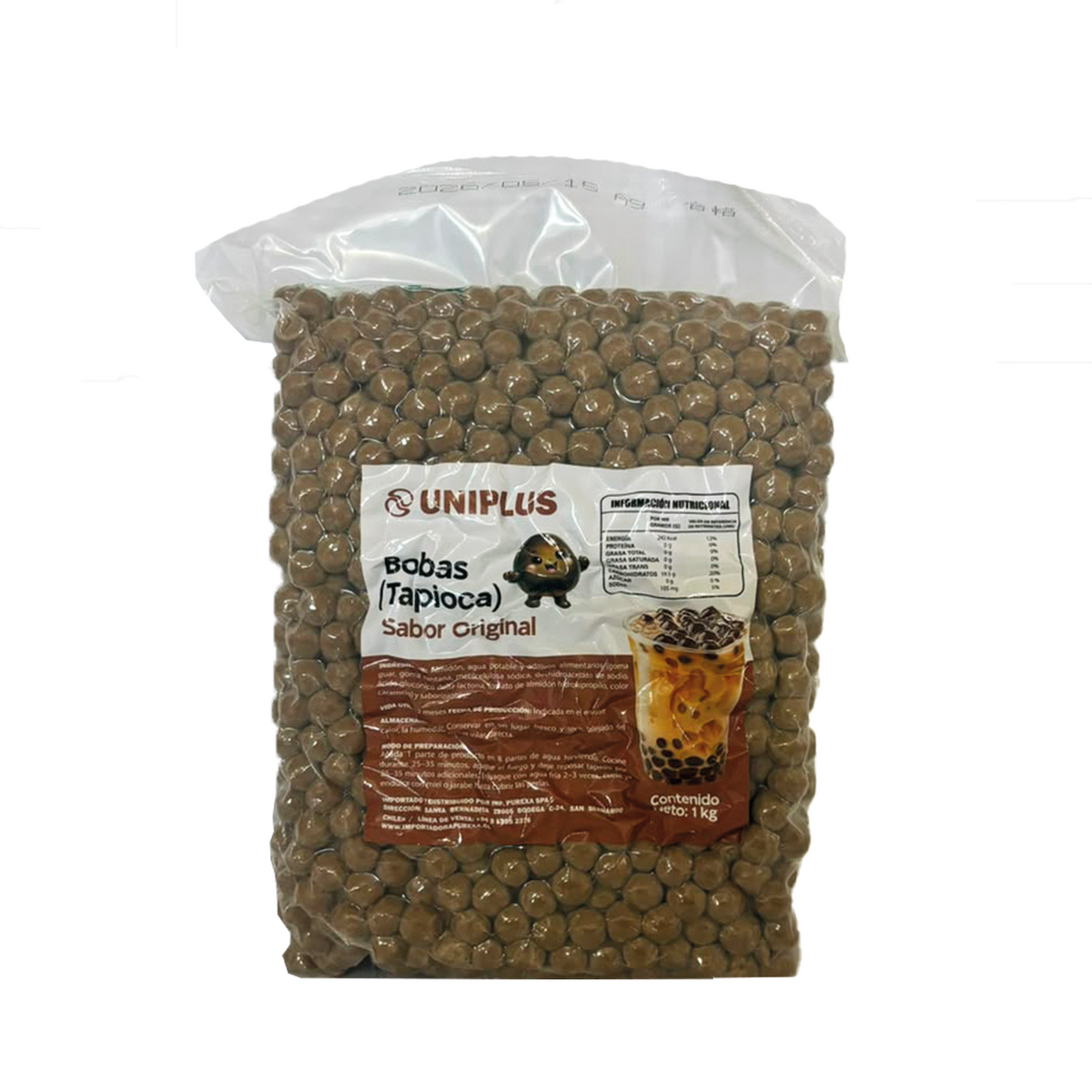 BOBA SABOR ORIGINAL 1 KG UNIPLUS